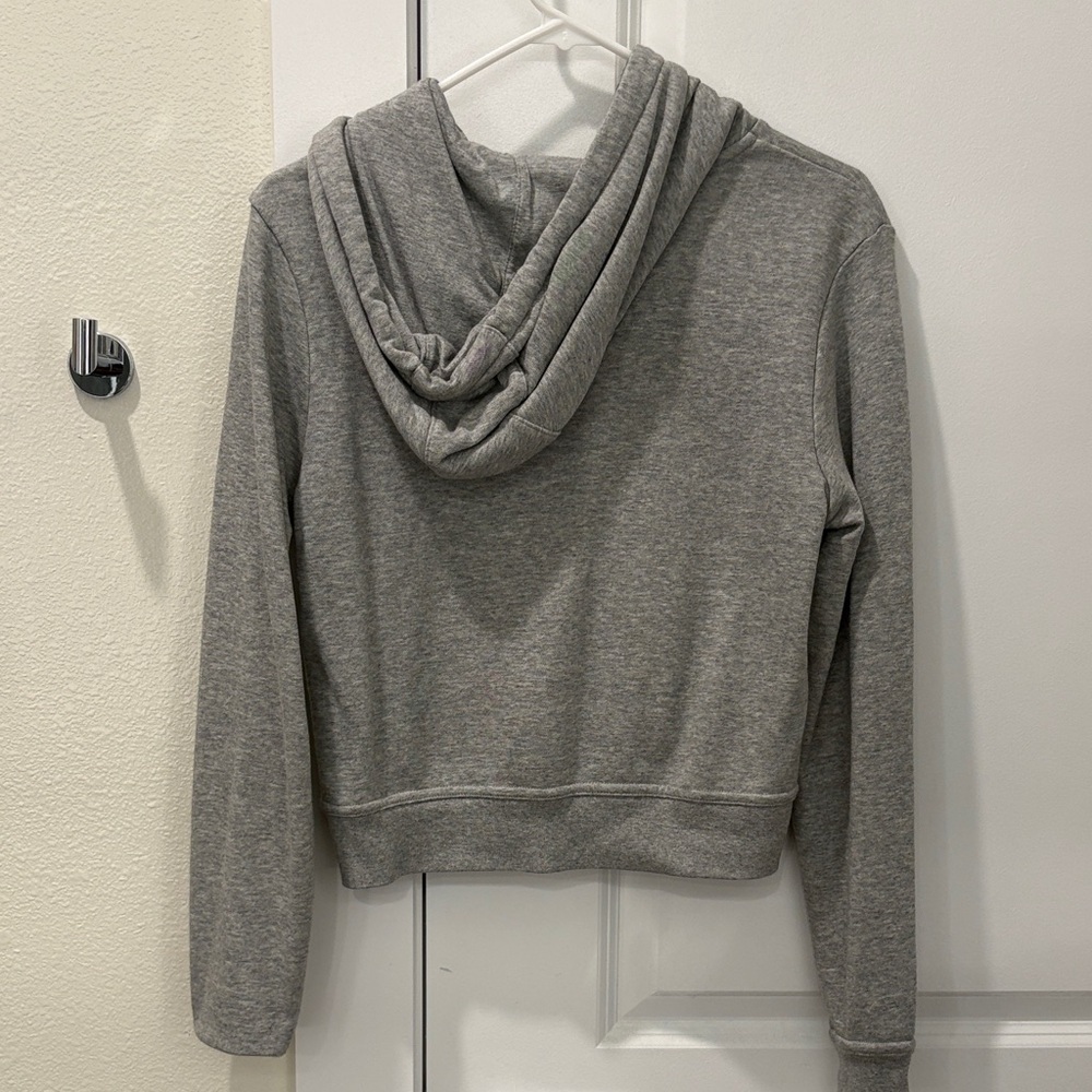 Cropped Nike Women's Heather Gray Hoodie - Picture 4 of 4